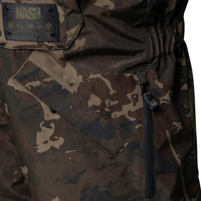 Nash ZT Helluva Waterproof Bib and Brace Camo